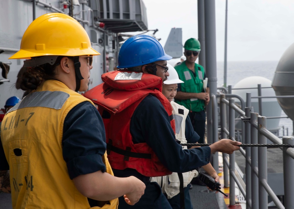 USS Tripoli Replenishment-at-Sea