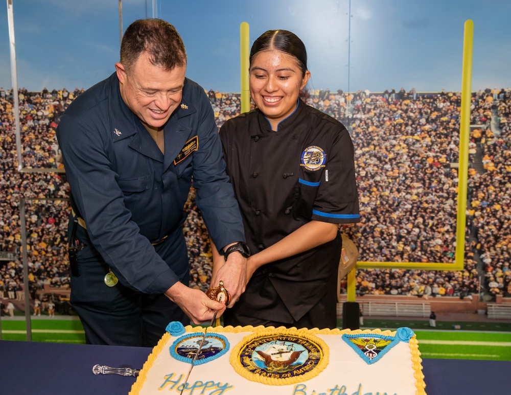 Navy BD Cake