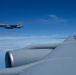 KC-135 Refuels F-16 Falcons and F-15 Eagles