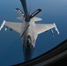 KC-135 Refuels F-16 Falcons and F-15 Eagles