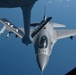 KC-135 Refuels F-16 Falcons and F-15 Eagles