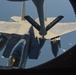 KC-135 Refuels F-16 Falcons and F-15 Eagles