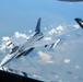 KC-135 Refuels F-16 Falcons and F-15 Eagles