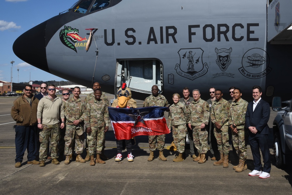 Birmingham Squadron Visits 117th Air Refueling Wing