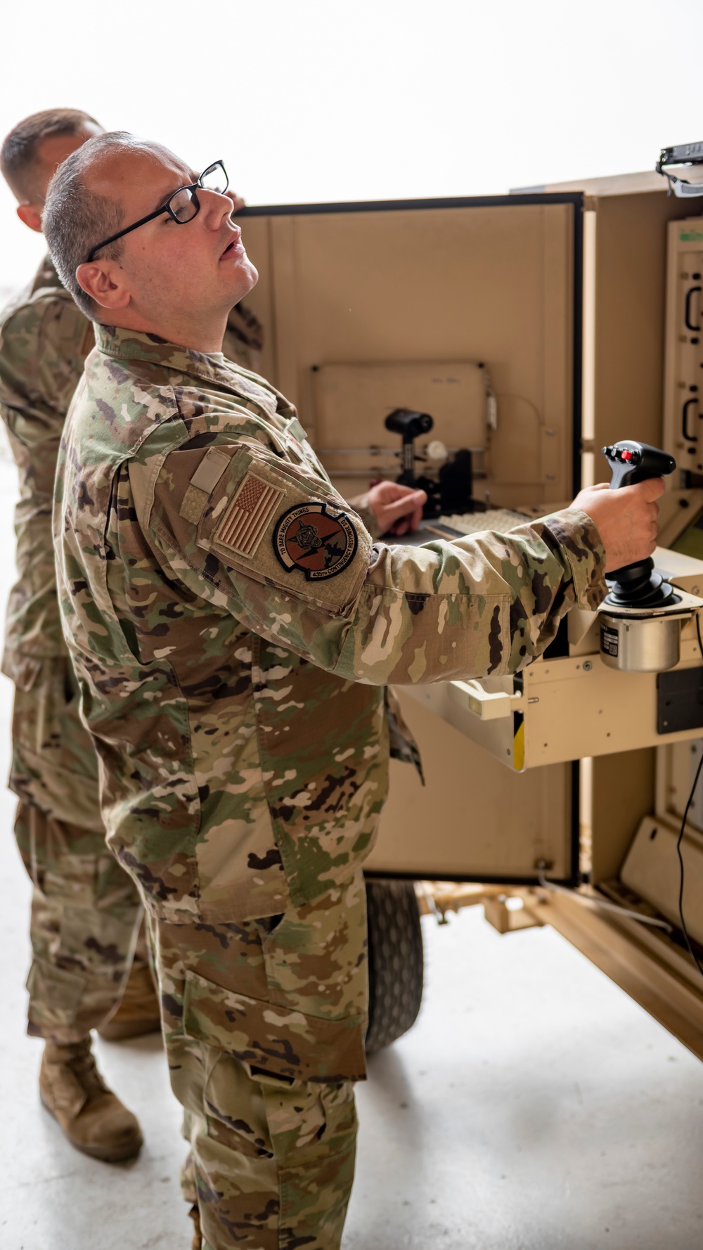 Service members assigned to the 435th Contingency Response Squadron, Ramstein AB in Germany complete MQ-9 training with fellow Airmen from the 163D Maintenance Squadron on March ARB.