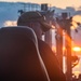 USS Wayne E. Meyer Commanding Officer Supervises Underway Replenishment