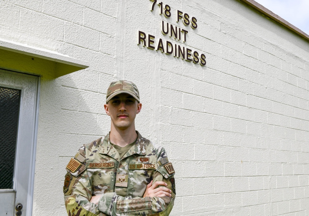 SrA Cameron Bergeron Airman of the Week