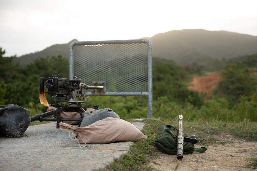 U.S. Marines with Combat Logistics Battalion 4 conduct live fire range