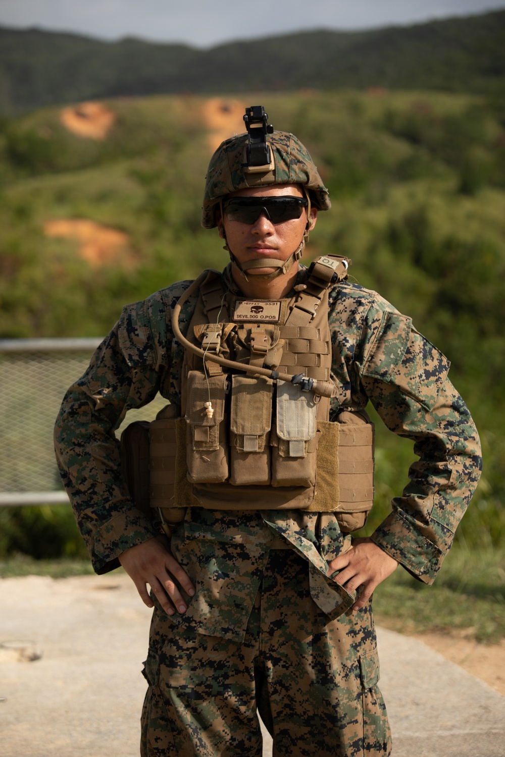 U.S. Marines with Combat Logistics Battalion 4 conduct live fire range