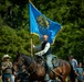 1st Infantry Division Commanding General's Mounted Color Guard participate in Chisholm Trail Festival