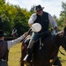 1st Infantry Division Commanding General's Mounted Color Guard participate in Chisholm Trail Festival