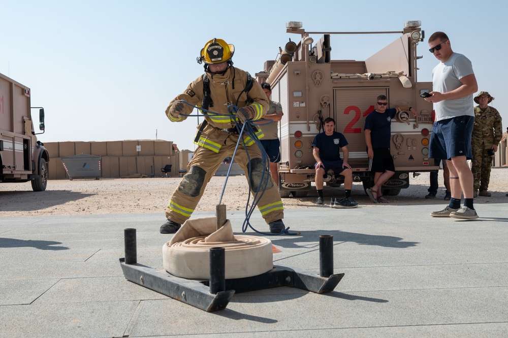 PSAB Fire hosts firefighter challenge
