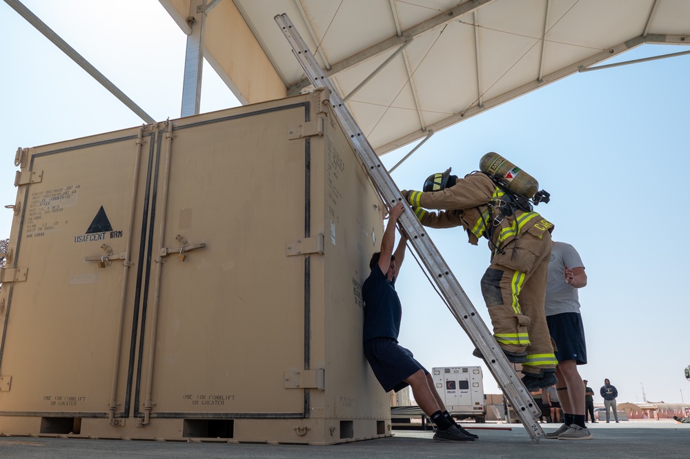 PSAB Fire hosts firefighter challenge