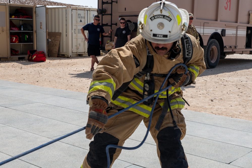 PSAB Fire hosts firefighter challenge