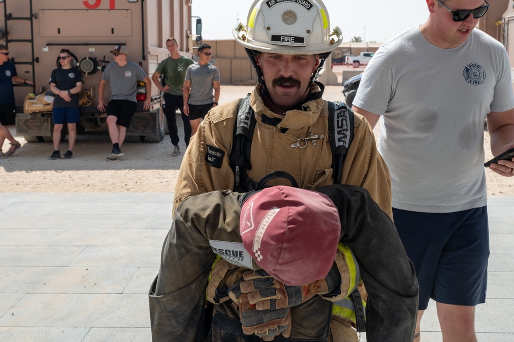 PSAB Fire hosts firefighter challenge