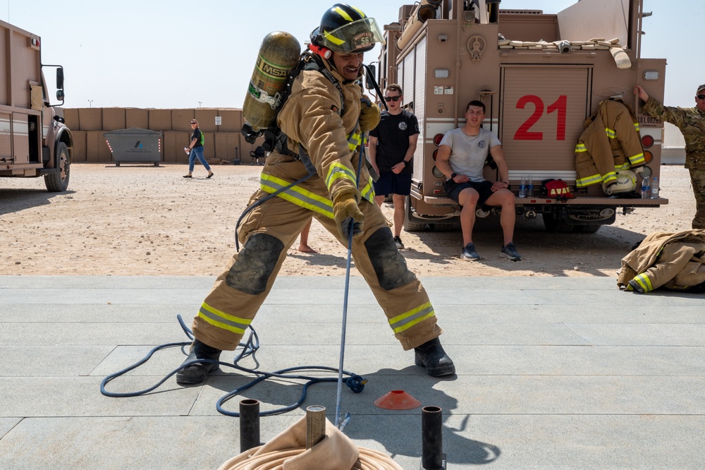 PSAB Fire hosts firefighter challenge