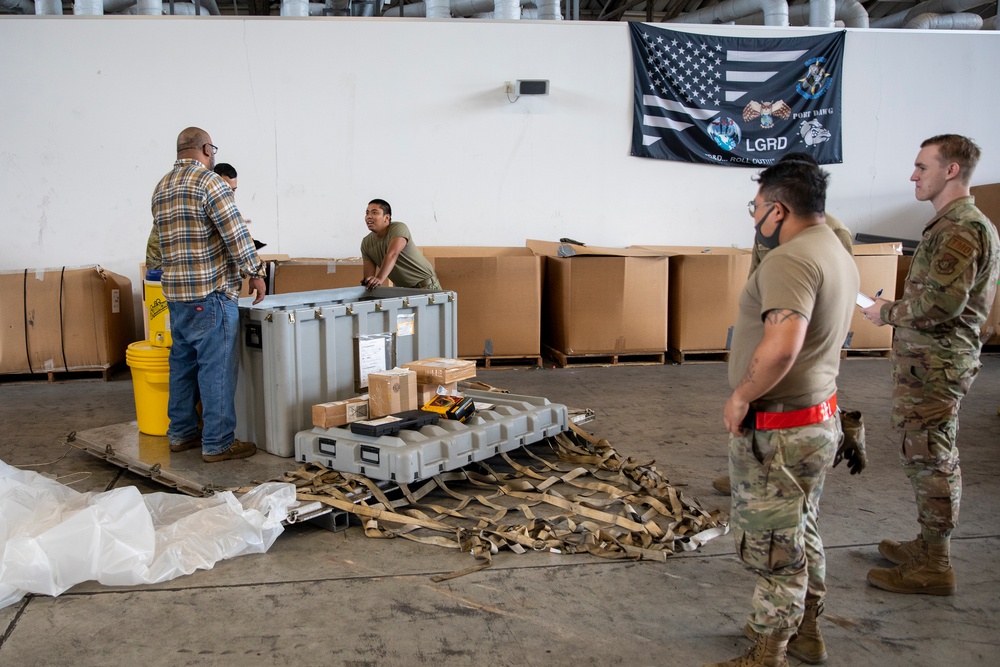 The 374th LRS conducts Cargo Deployment Function during SRI