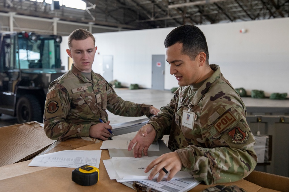 The 374th LRS conducts Cargo Deployment Function during SRI