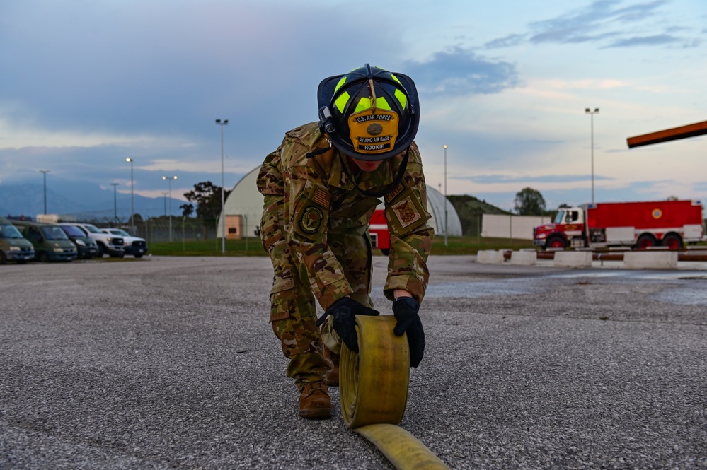 Aviano’s Fire Department Showcases Interoperability with Allied Nations