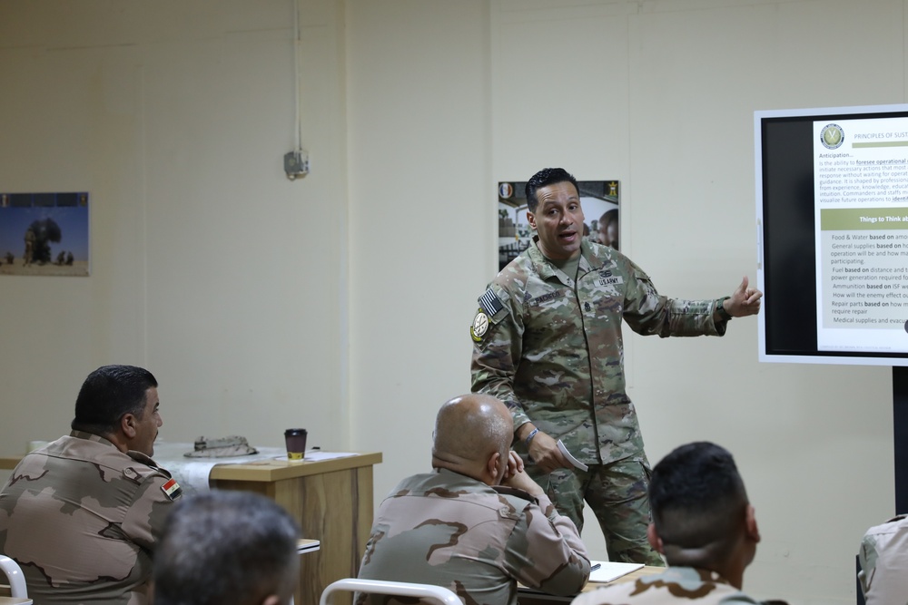 Military Advisory Group gives Operational Logistics Course to Iraqi Security Forces