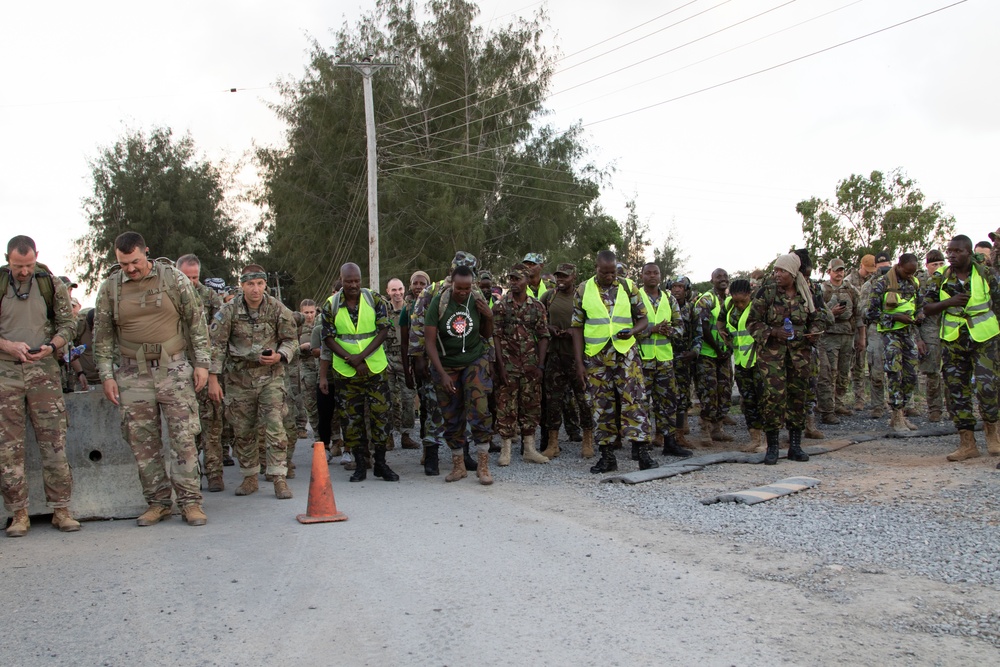 CJTF-HOA service members join Kenyan partners for Norwegian Foot March