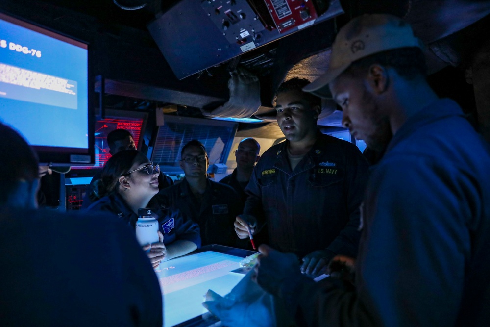 USS Higgins Conducts Naval Surface Fire Support Drill