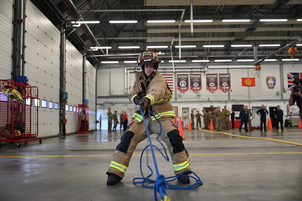 RAF Mildenhall hosts 2022 Fire Muster Challenge for Fire Prevention Week
