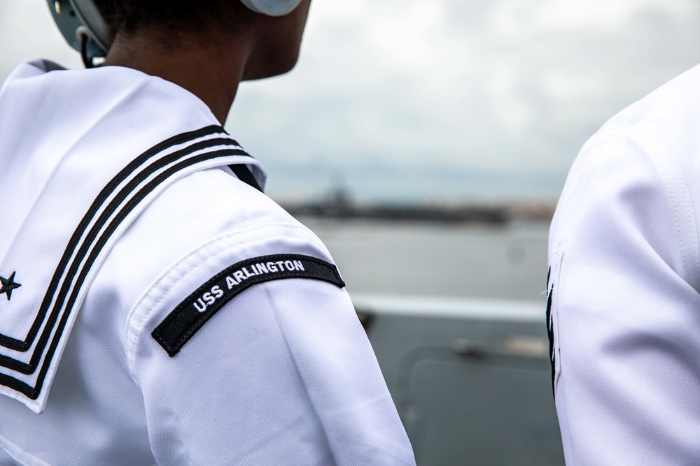 USS Arlington returns to Norfolk, Virginia after seven-month deployment