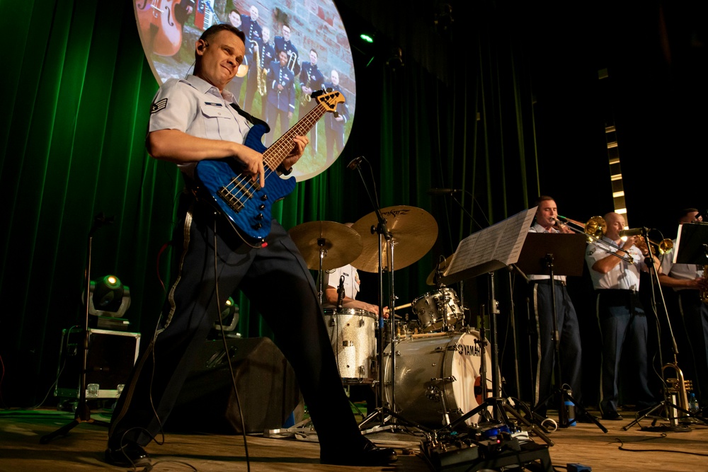 U.S. Air Forces Ambassadors Rock Band performs in Poland