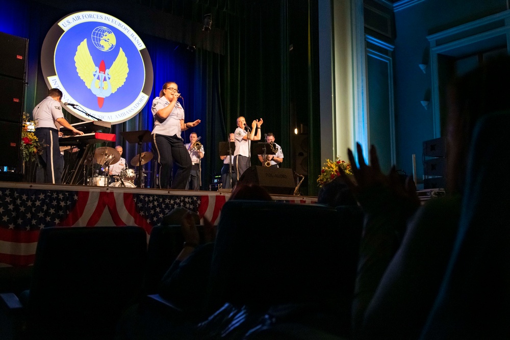 U.S. Air Forces Ambassadors Rock Band performs in Poland