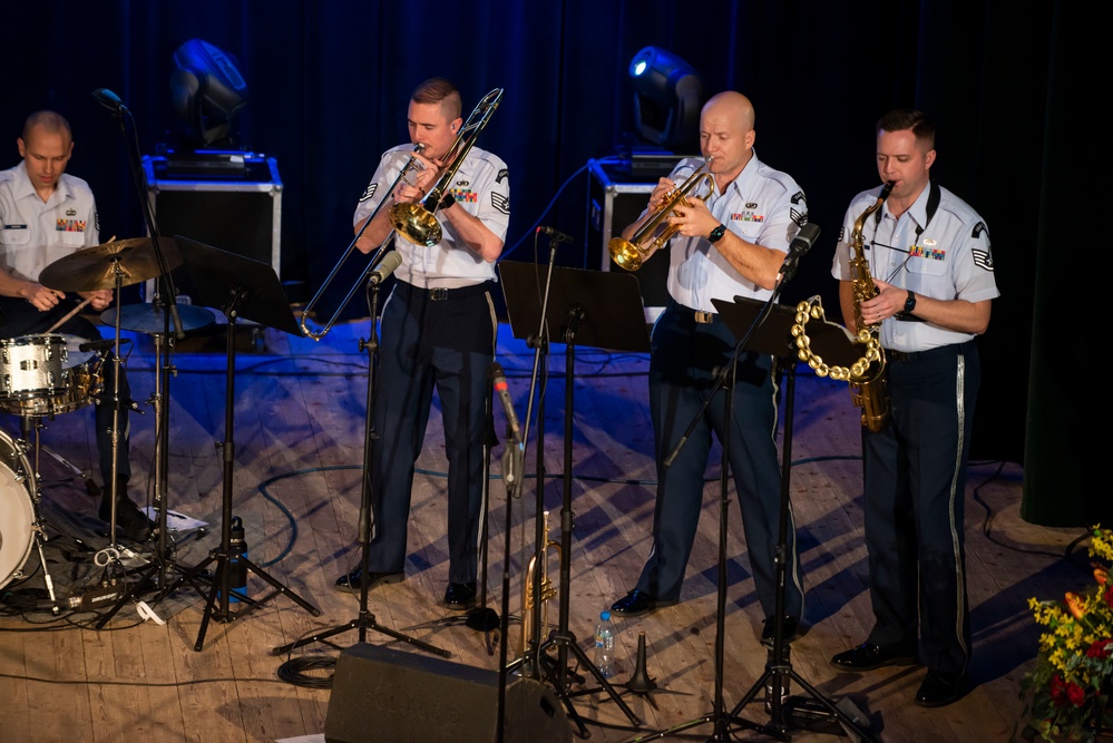 U.S. Air Forces Ambassadors Rock Band performs in Poland