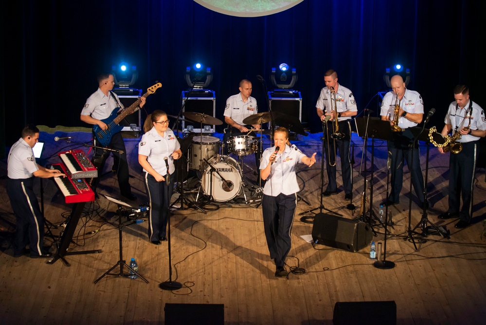 U.S. Air Forces Ambassadors Rock Band performs in Poland