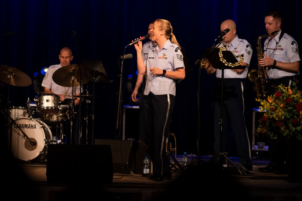 U.S. Air Forces Ambassadors Rock Band performs in Poland