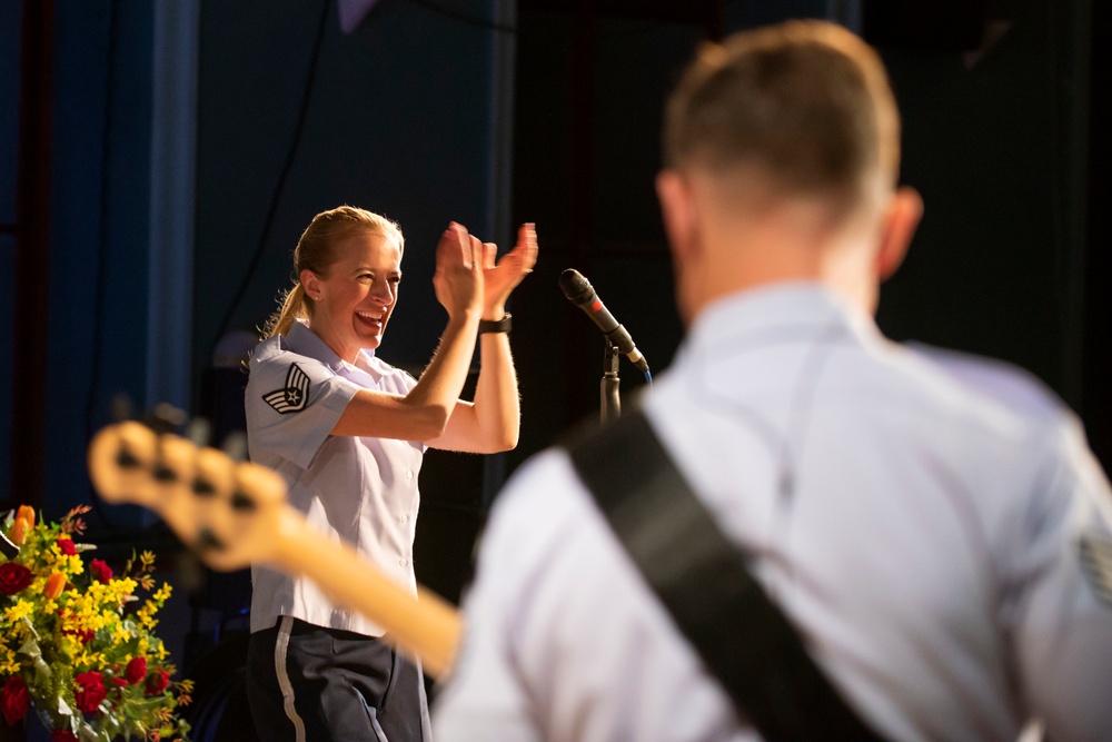 U.S. Air Forces Ambassadors Rock Band performs in Poland