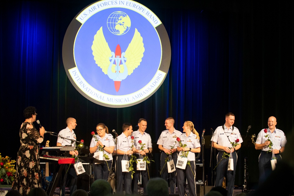 U.S. Air Forces Ambassadors Rock Band performs in Poland