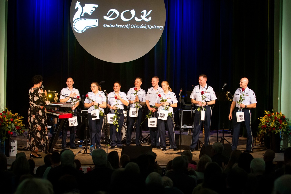 U.S. Air Forces Ambassadors Rock Band performs in Poland