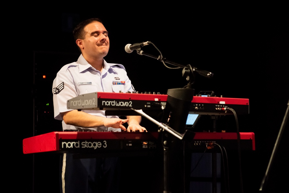 U.S. Air Forces Ambassadors Rock Band performs in Poland