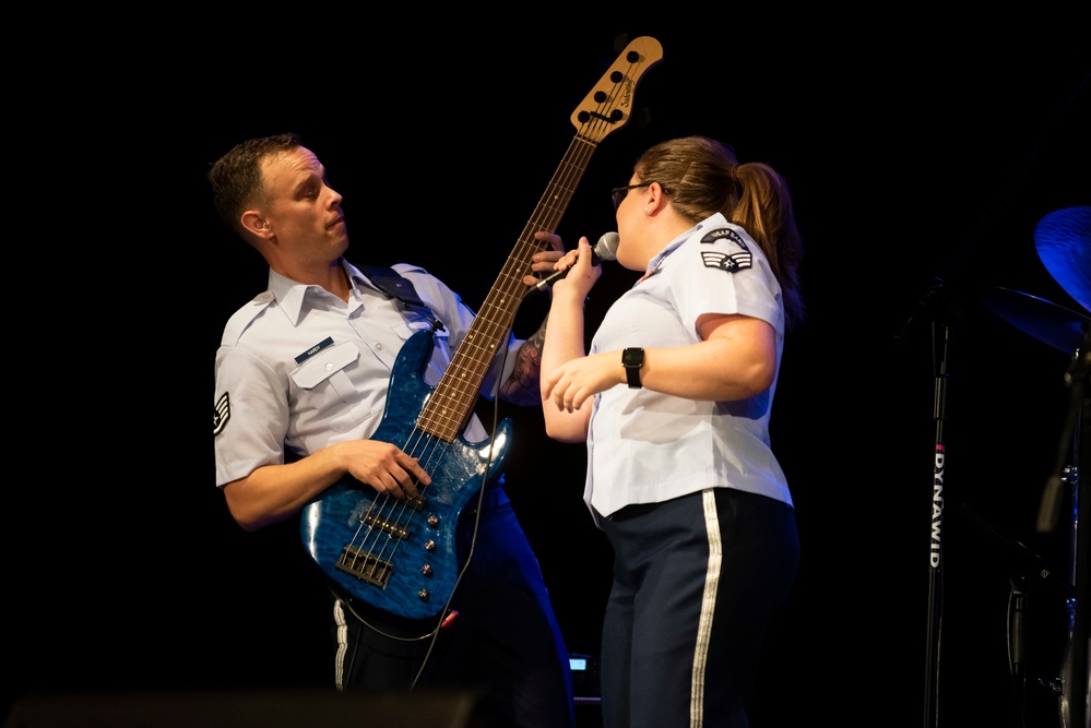 U.S. Air Forces Ambassadors Rock Band performs in Poland