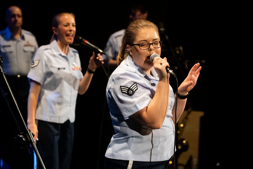 U.S. Air Forces Ambassadors Rock Band performs in Poland