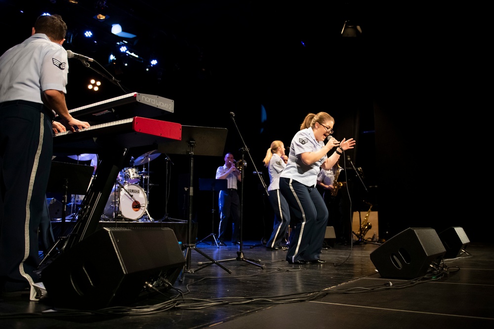 U.S. Air Forces Ambassadors Rock Band performs in Poland