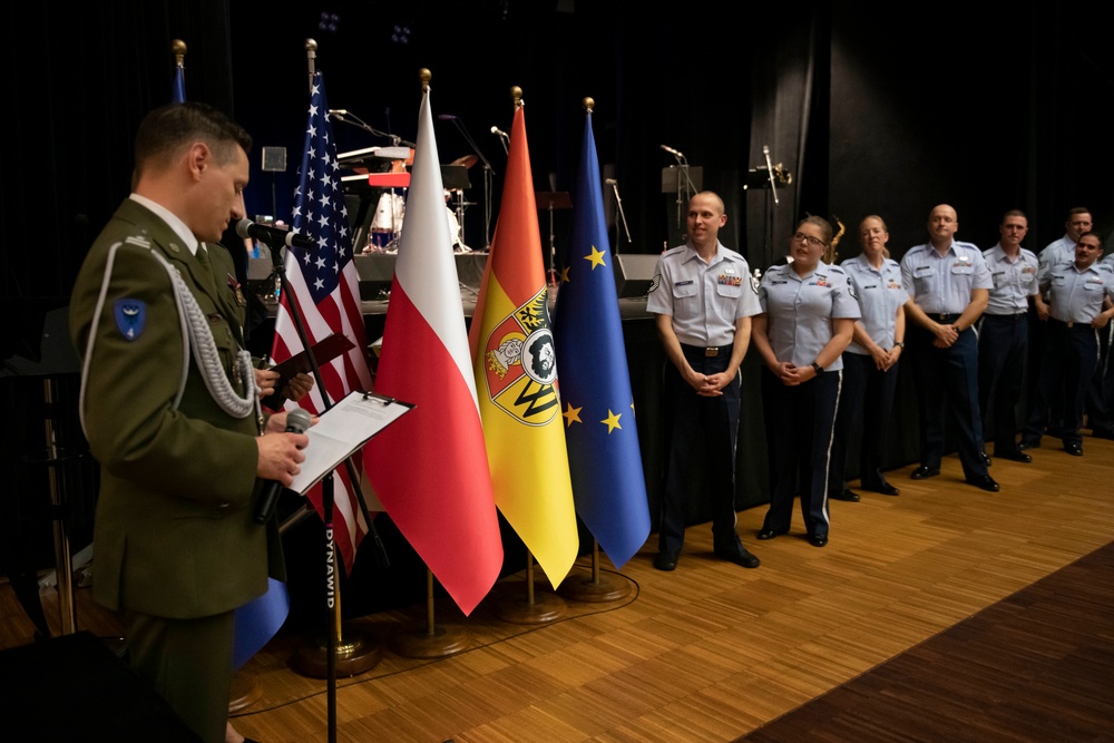 U.S. Air Forces Ambassadors Rock Band performs in Poland