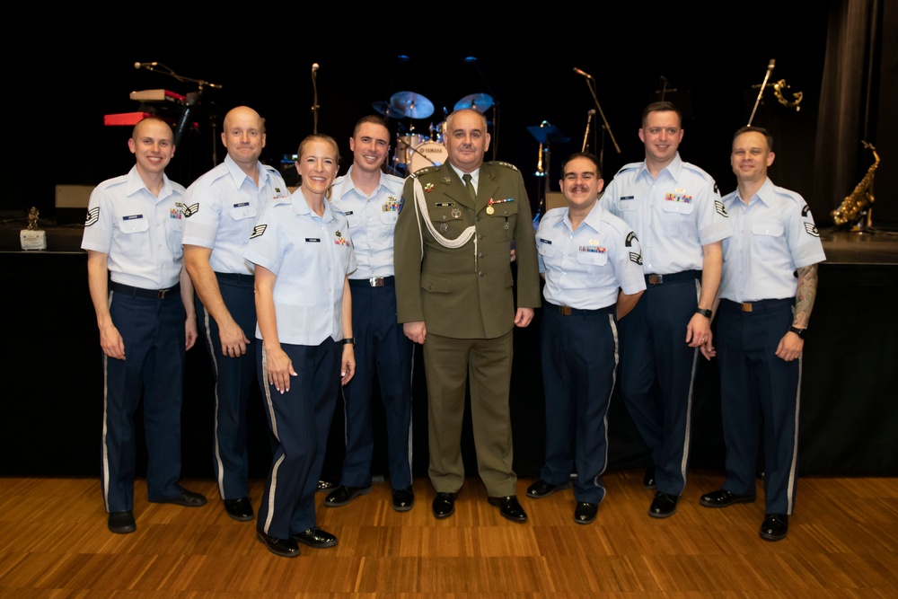 U.S. Air Forces Ambassadors Rock Band performs in Poland