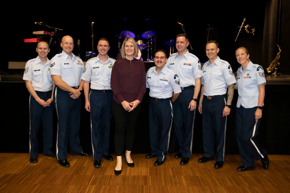 U.S. Air Forces Ambassadors Rock Band performs in Poland