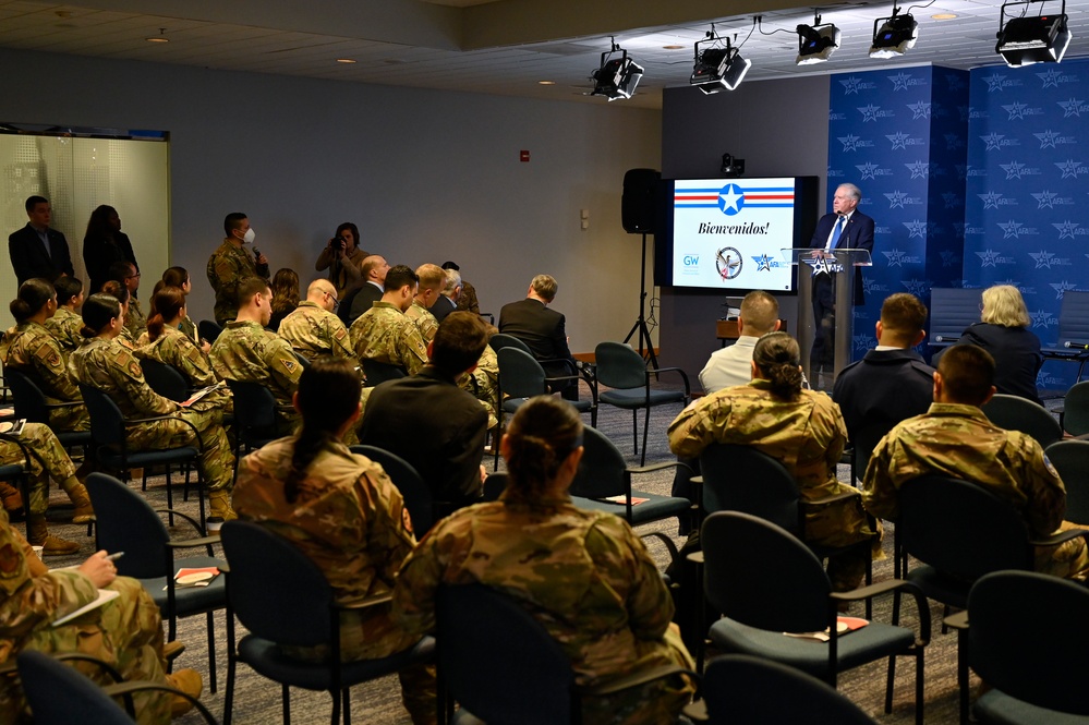 SecAF Kendall speaks at AFA Hispanic Heritage Month event