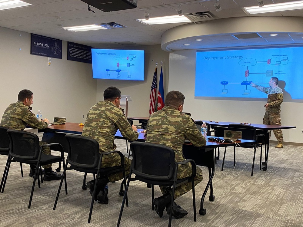 Oklahoma National Guard hosts cyber security exchange with Azerbaijan military officers