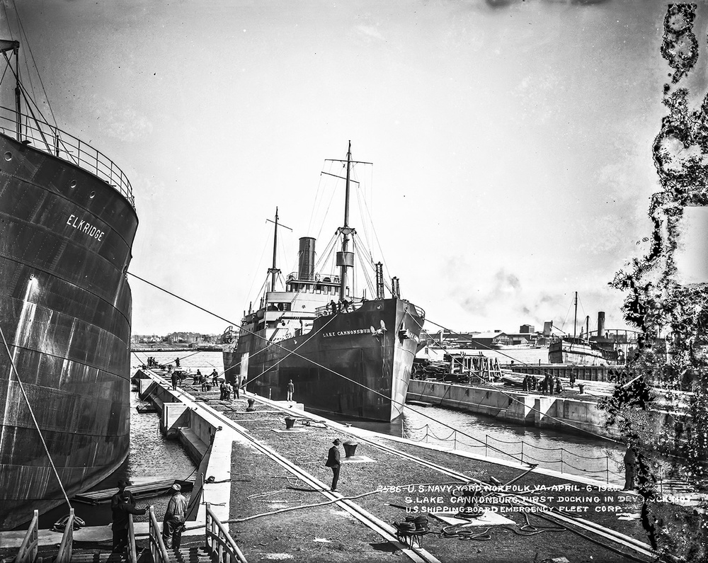 Our Yard History: Dry Docks 6 &amp; 7, Built for the Emergency Fleet Corporation
