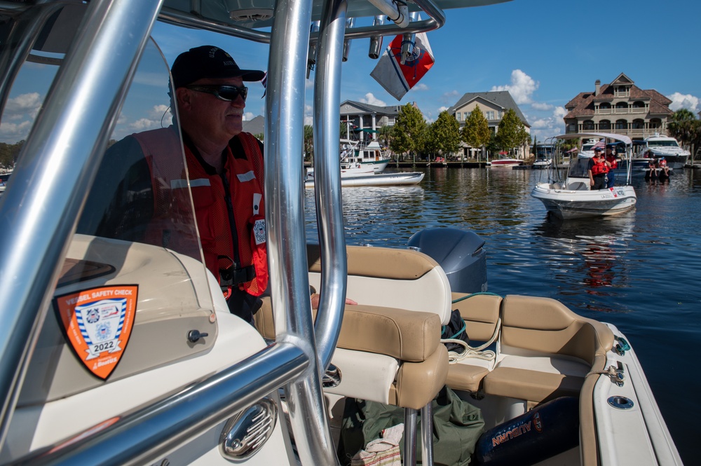 Coast Guard Auxiliary supports the Madisonville Wooden Boat Festival