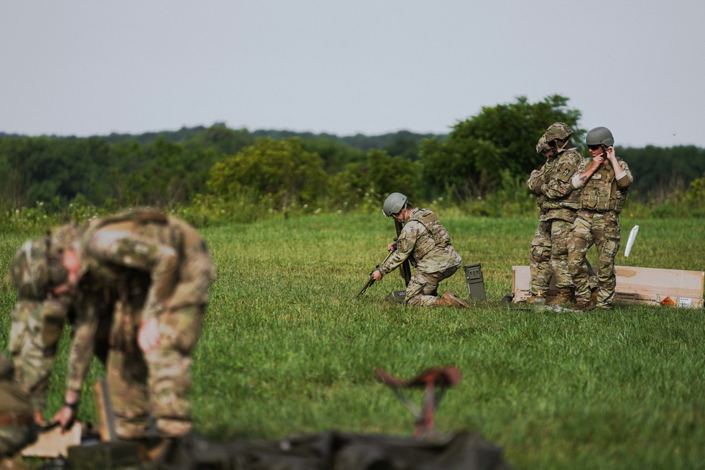 1-151 Infantry Regiment Conduct Mortar Training