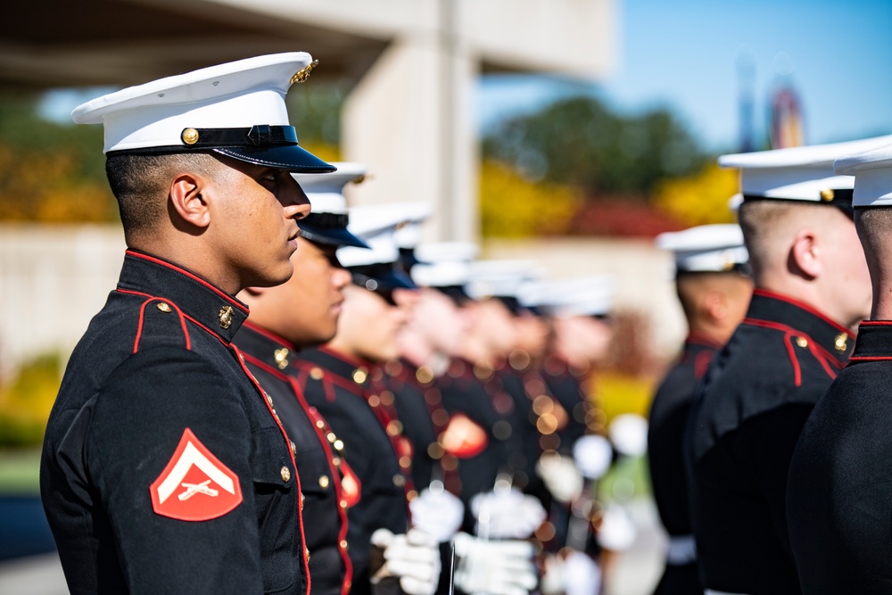 Military Funeral Honors with Funeral Escort are Conducted for U.S. Marine Corps Maj. Brendan O’Donnell in Section 83