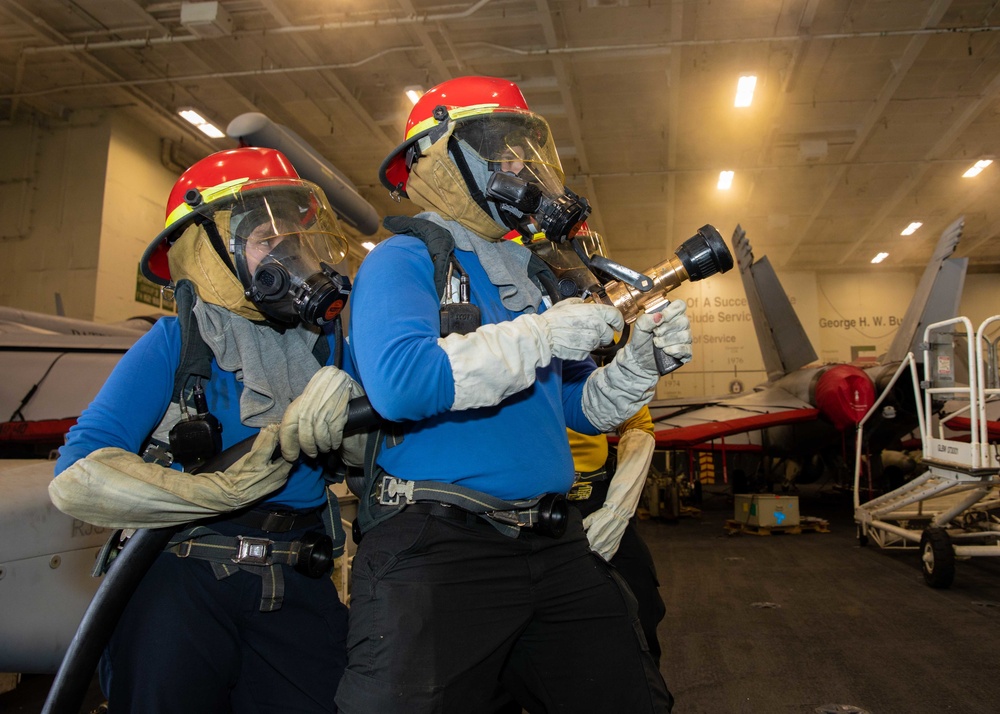 Daily operations aboard USS George H.W. Bush